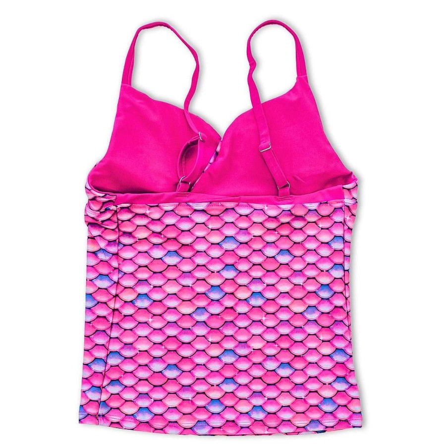 Badkleding Fin Fun Sets | Malibu Roze Tankiniset Voor Meisjes