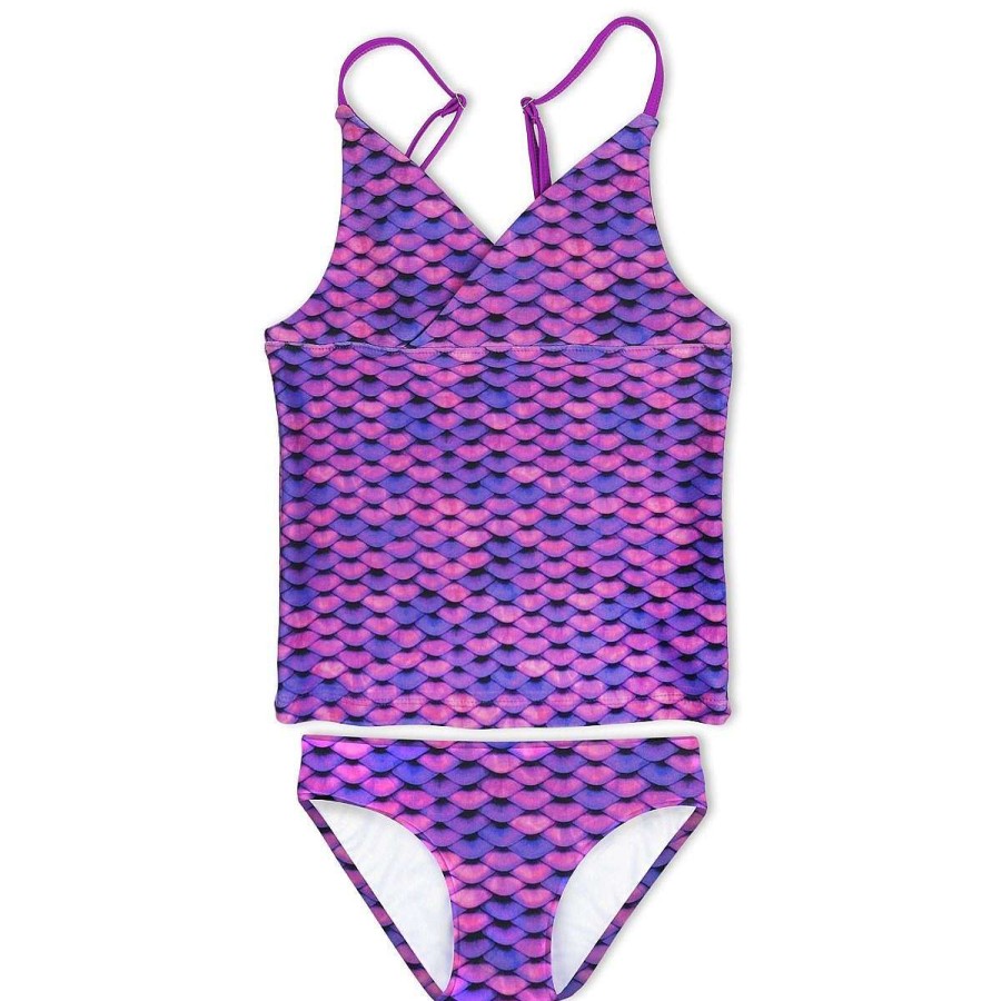 Badkleding Fin Fun Sets | Meisjes Aziatische Magenta Tankiniset