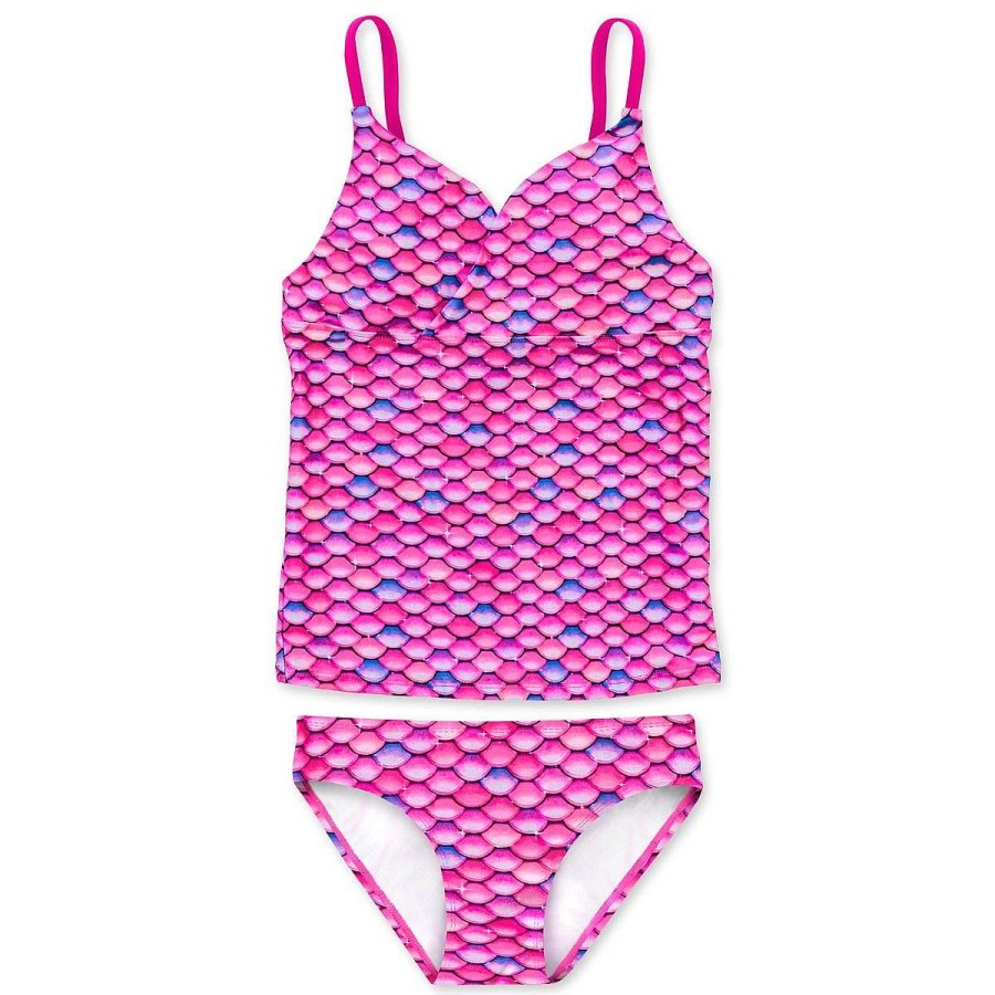 Badkleding Fin Fun Sets | Malibu Roze Tankiniset Voor Meisjes