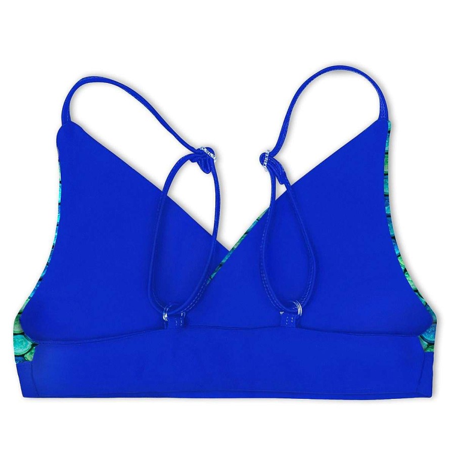 Badkleding Fin Fun Tops | Aussie Groene Omkeerbare Bikinitop Voor Meisjes