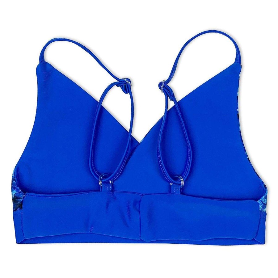 Badkleding Fin Fun Tops | Omkeerbaar Bikinitopje In Arctisch Blauw Voor Meisjes