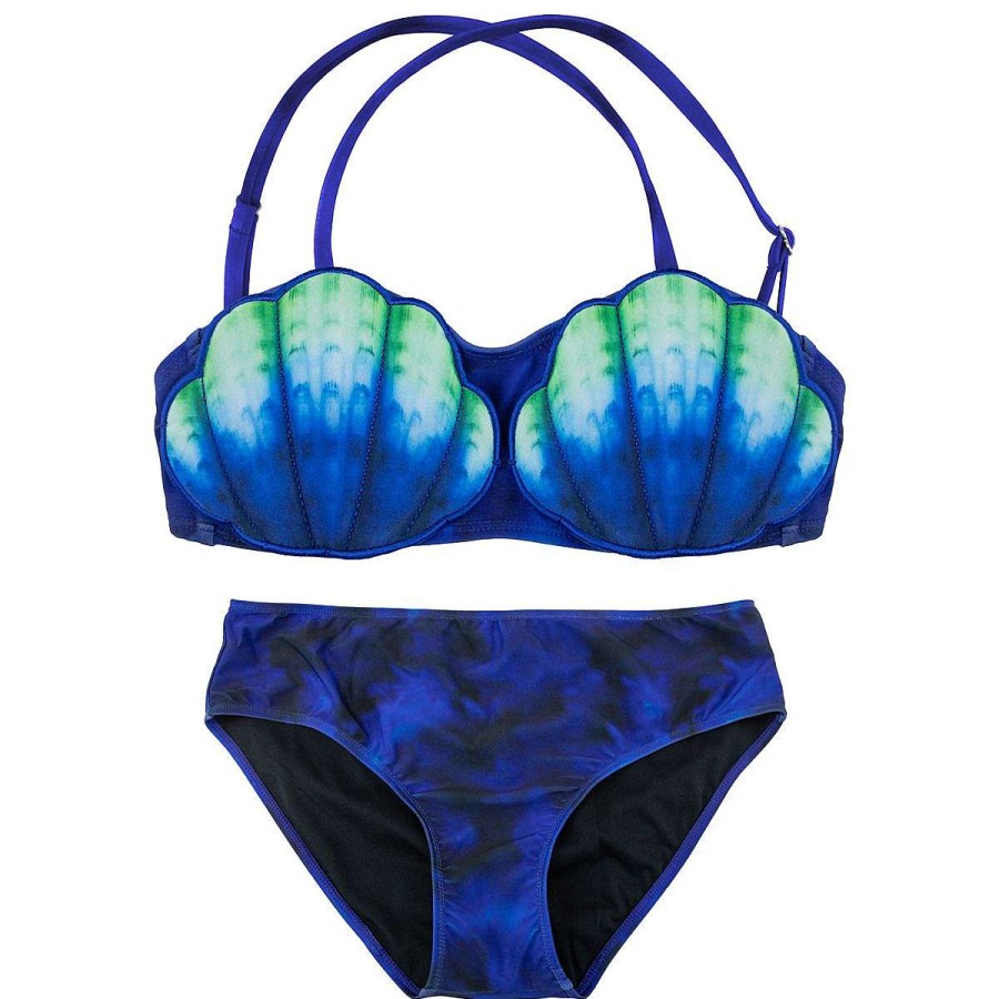 Badkleding Fin Fun Sets | Laguna Blue Royal Shell Bikiniset Voor Meisjes