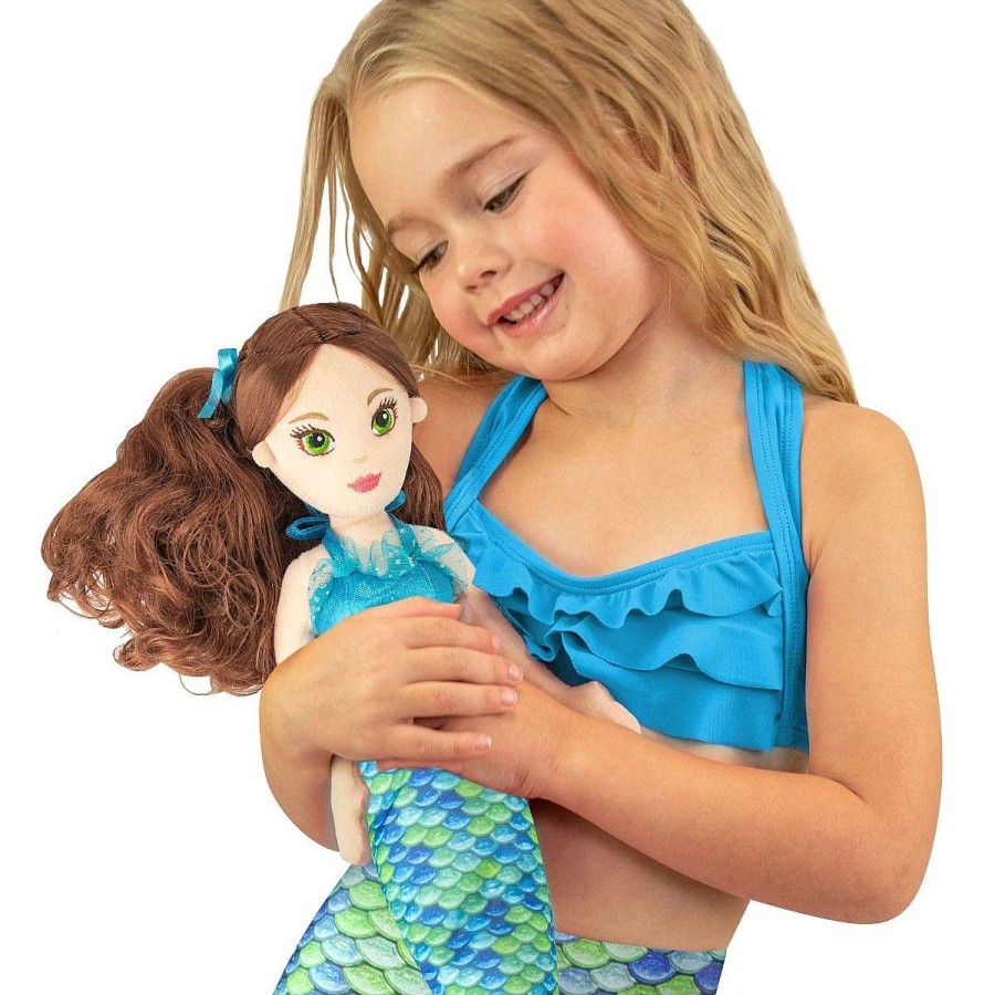 Speelgoed & Cadeaus Fin Fun Zeemeerminpoppen | Aurora® Mermaiden Zoey Groene Zeemeermin Pluche Pop