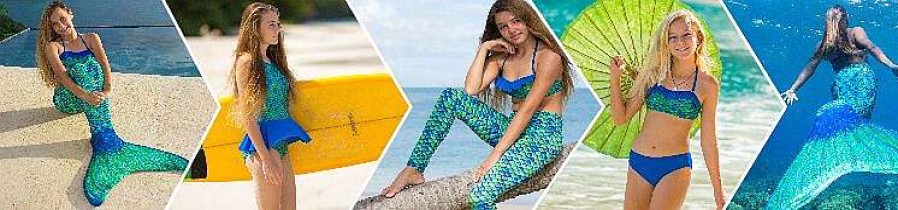 Zeemeerminstaarten Fin Fun Zeemeerminnen | Mermaidens Bundel: Aussie Groen