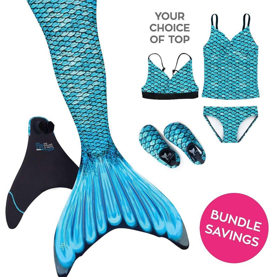 Zeemeerminstaarten Fin Fun Zeemeerminnen | Mermaidens-Bundel: Tidal Teal