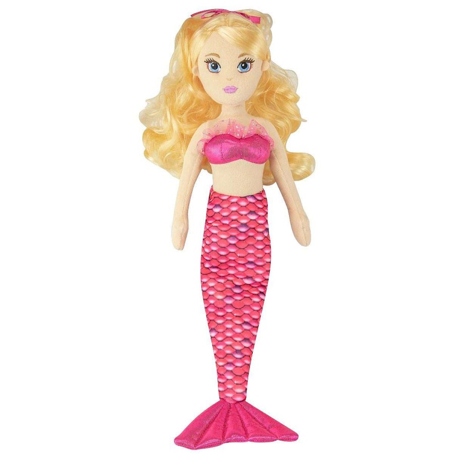 Speelgoed & Cadeaus Fin Fun Zeemeerminpoppen | Aurora® Mermaiden Waverlee Roze Zeemeermin Pluchen Pop