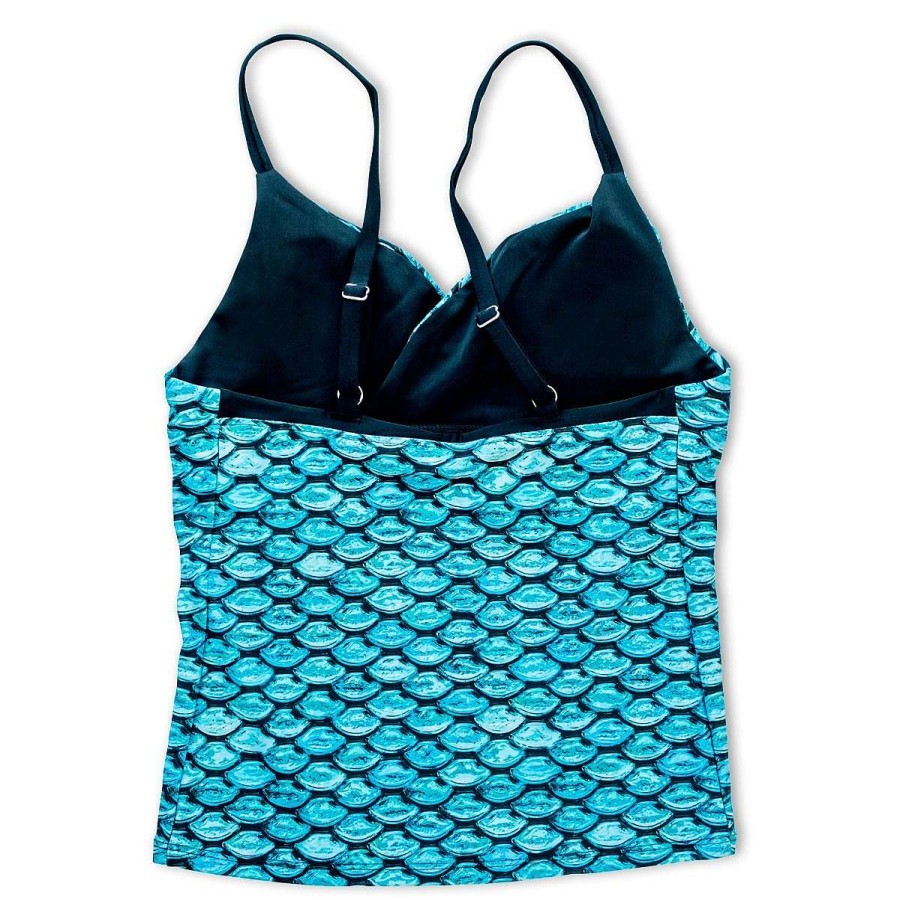 Badkleding Fin Fun Tops | Tidal Teal Tankinitopje Voor Meisjes