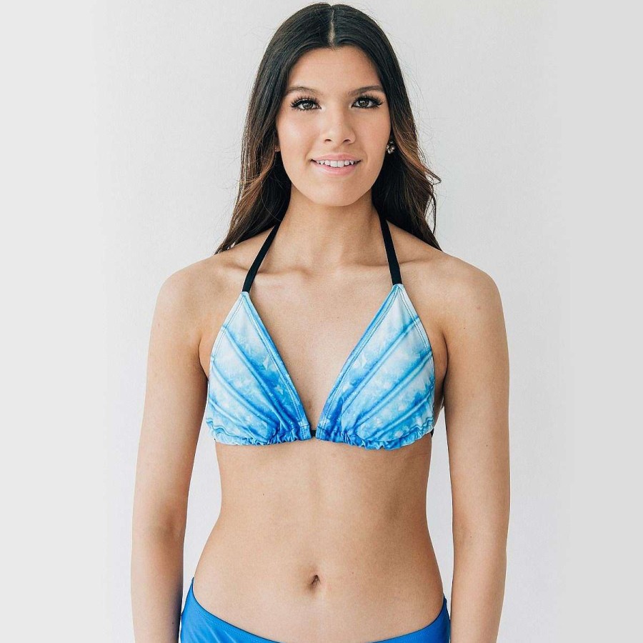 Badkleding Fin Fun Bikinitopjes | Arctic Blue Fluke-Bikinitop Voor Dames